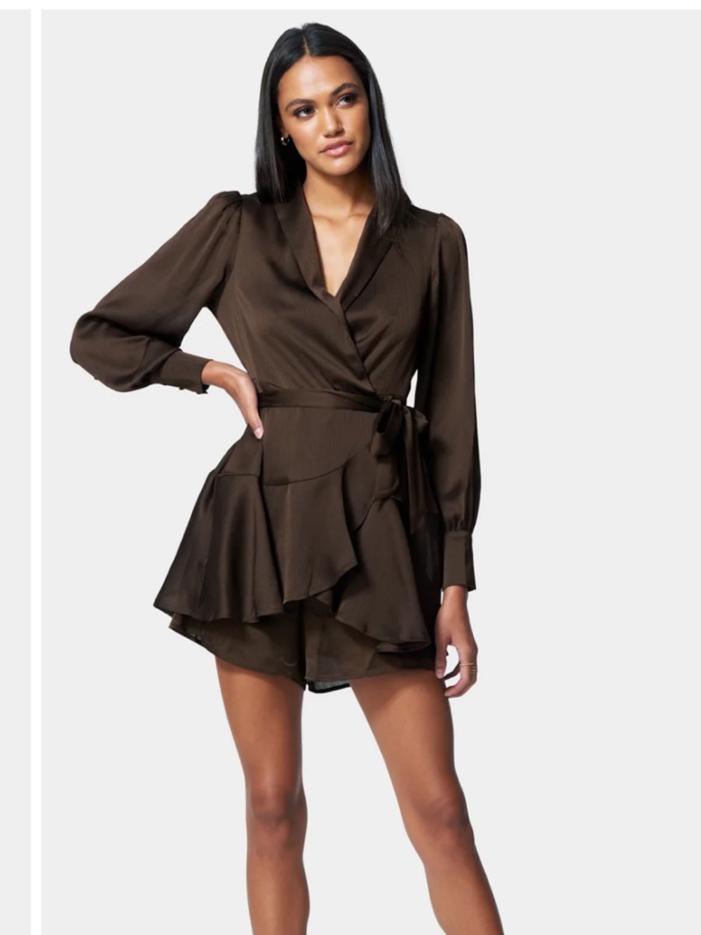 Bebe wrap front romper